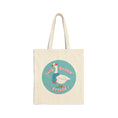 Load image into Gallery viewer, Quirky Canvas Shopping Tote - 'Just Goosin' Around!'