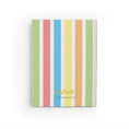 Load image into Gallery viewer, Personalized Journal - Pastel Stripe Monogram Design