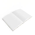 Load image into Gallery viewer, White notebook with blank pages on a white background Vintage Bird Forest Personalized Journal