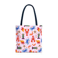 Load image into Gallery viewer, Beach Bag with lobsters and crabs pattern