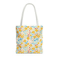 Load image into Gallery viewer, Yellow Floral Tote Bag- Beach Bag