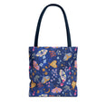 Load image into Gallery viewer, Moths Midnight Garden Tote Bag