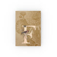 Load image into Gallery viewer, A vintage-inspired hard backed journal with a monogram and floral artwork on the cover.