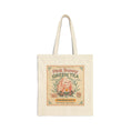 Load image into Gallery viewer, Tote bag with 'Pink Bunny Green Tea' design on a white background