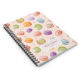 Load image into Gallery viewer, Personlized Spiral Notebook Macarons