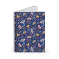Load image into Gallery viewer, Moth Garden Whimsical Ruled Line Spiral Notebook