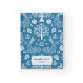 Load image into Gallery viewer, Peacock Garden Personalized Journal Blue