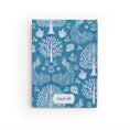 Load image into Gallery viewer, Peacock Garden Personalized Journal Blue