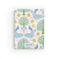 Load image into Gallery viewer, Peacock Garden Personalized Journal Multi colored block print pattern