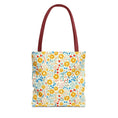 Load image into Gallery viewer, Yellow Floral Tote Bag- Beach Bag