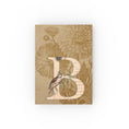 Load image into Gallery viewer, A vintage-inspired hard backed journal with a monogram and floral artwork on the cover.