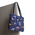 Load image into Gallery viewer, Tote bag with butterfly pattern on a plain background