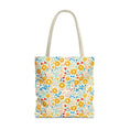 Load image into Gallery viewer, Yellow Floral Tote Bag- Beach Bag
