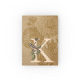 Load image into Gallery viewer, A vintage-inspired hard-backed journal with a monogram and floral artwork on the cover.