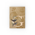 Load image into Gallery viewer, A vintage-inspired hard backed journal with a monogram and floral design on the cover.