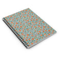 Load image into Gallery viewer, Floral Spiral Ruled Notebook Sage