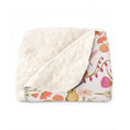Load image into Gallery viewer, Hummingbird Garden Floral Sherpa Fleece Blanket