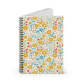 Load image into Gallery viewer, Floral Spiral Notebook - Ruled Lines for Creative Journaling