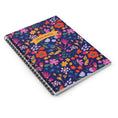Load image into Gallery viewer, Vibrant Floral Personalized spiral notebook