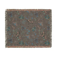 Load image into Gallery viewer, Moonlight Moth Garden Woven Cotton Blanket and Throw