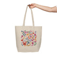 Load image into Gallery viewer, Vibrant Whimsical Flowers Canvas Tote Bag