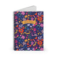 Load image into Gallery viewer, Vibrant Floral Personalized spiral notebook