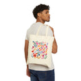 Load image into Gallery viewer, Vibrant Whimsical Flowers Canvas Tote Bag