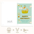 Load image into Gallery viewer, Adventure travel birthday card printable