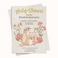 Load image into Gallery viewer, Vintage Bunny Baby Shower Invitation