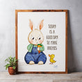 Load image into Gallery viewer, Make Friends Bunny and Duckling Wall Art