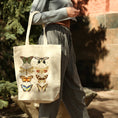 Load image into Gallery viewer, Vintage Butterflies Canvas tote bag