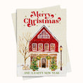 Load image into Gallery viewer, Christmas House Printable Holiday Greeting