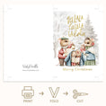 Load image into Gallery viewer, Caroling Mice Christmas Printable Holiday Greeting