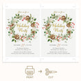 Load image into Gallery viewer, Christmas Wreath Printable Holiday Party Invitation
