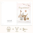 Load image into Gallery viewer, Congratulations New Baby Printable Greeting Card