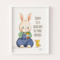 Load image into Gallery viewer, Make Friends Bunny and Duckling Wall Art