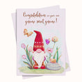 Load image into Gallery viewer, New Gnome Congratulations Greeting eCard Printable