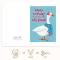 Load image into Gallery viewer, Silly Goose Birthday Greeting Card Printable Ecard