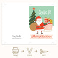 Load image into Gallery viewer, Santa and Sleigh Printable Christmas Card