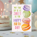 Load image into Gallery viewer, Sweet Macarons Birthday Greeting Printable Ecard