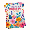 Load image into Gallery viewer, Vibrant flowers mother's day card printable and ecard