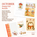 Load image into Gallery viewer, October Happy Fall printable Bundle with Calendar