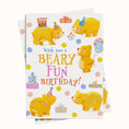 Load image into Gallery viewer, Beary Fun birthday Party bears Greeting Card