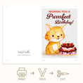 Load image into Gallery viewer, Purrrfect birthday Kitten greeting printable and ecard