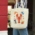 Load image into Gallery viewer, Colorful Shellfish Canvas Tote Bag