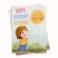 Load image into Gallery viewer, sunshine birthday card printable greeting