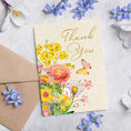 Load image into Gallery viewer, Floral Thank You Card Printable Greeting
