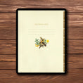 Load image into Gallery viewer, Victorian Era Inspired Vintage Digital Notebook and Planner with floral and bird illustrations
