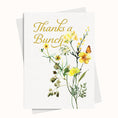 Load image into Gallery viewer, Watercolor Flowers Thanks a bunch Greeting card
