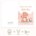 Load image into Gallery viewer, Welcome Baby Cute Bear Greeting Card